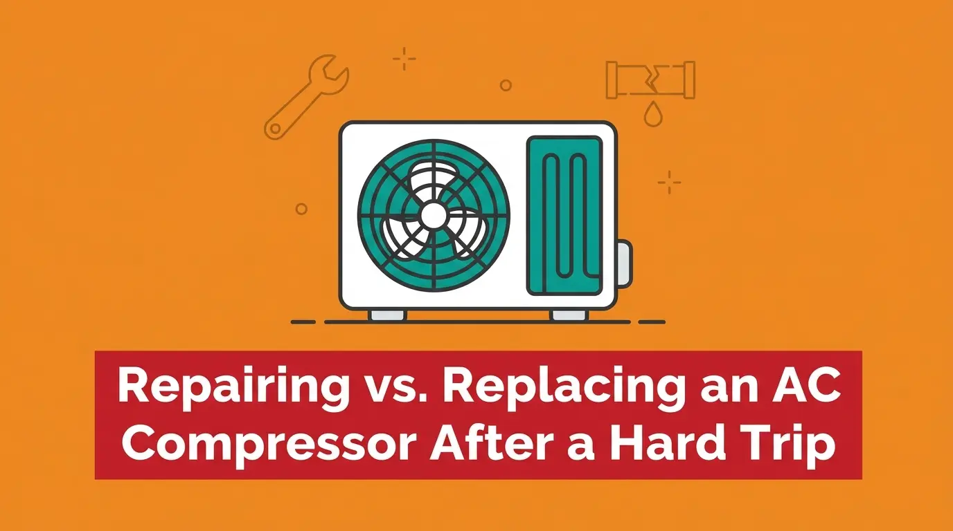 Repairing vs. Replacing an AC Compressor After a Hard Trip