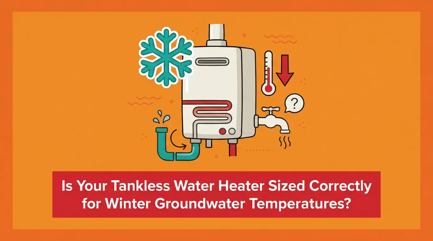 Is Your Tankless Water Heater Sized Correctly for Winter Groundwater Temperatures?