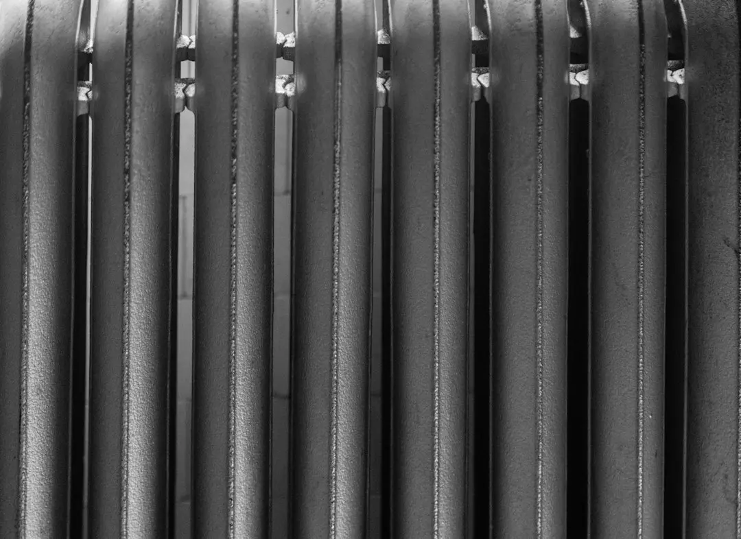 A perfectly clean indoor evaporator coil free of dust and debris A perfectly clean indoor evaporator coil free of dust and debris